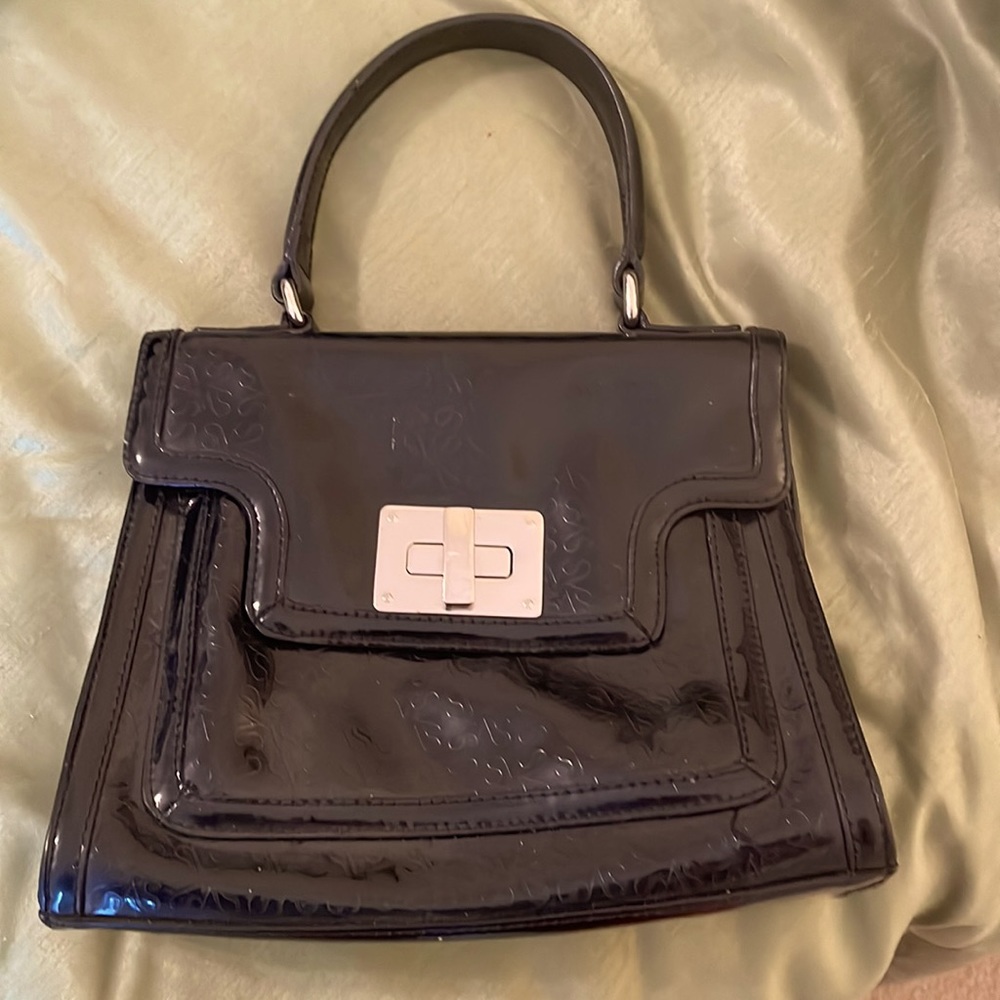 Simply Vera Vera Wang patent leather embossed handbag